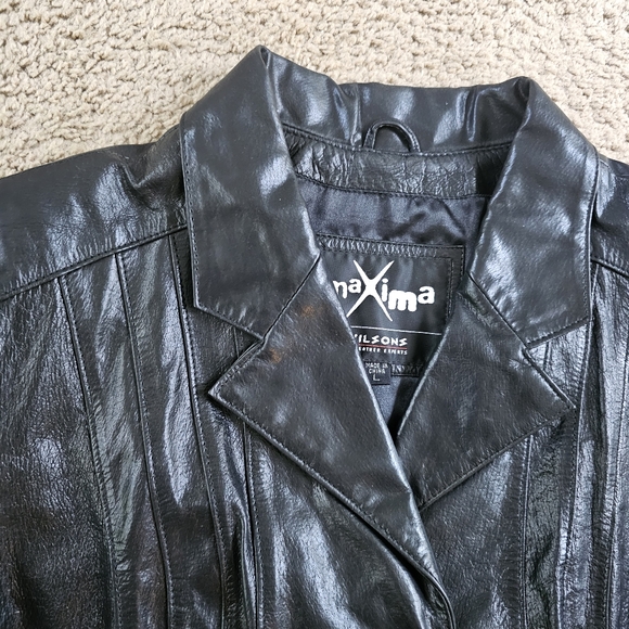Wilsons Maxima Black Leather Jacket - Picture 5 of 11